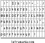 Vista previa del Mapa de Caracteres de la Tipografa