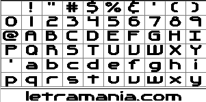 Vista previa del Mapa de Caracteres de la Tipografa