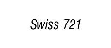Swiss 721 Condensed Italic
