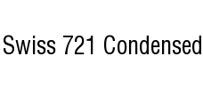 Swiss 721 Condensed