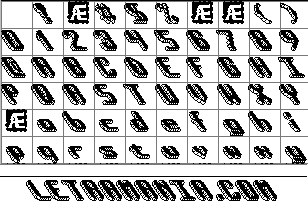 Vista previa del Mapa de Caracteres de la Tipograf�a
